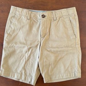 Lands End boy khaki uniform shorts